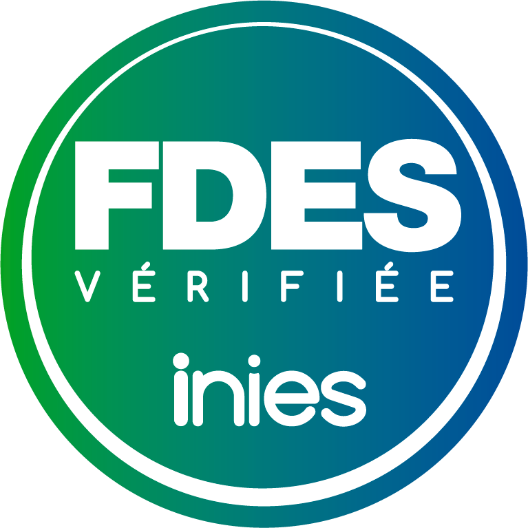 Label INIES attestant la véracité des fiches FDES